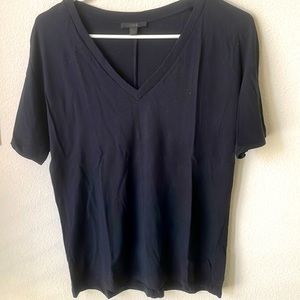 Cos linen t shirt navy